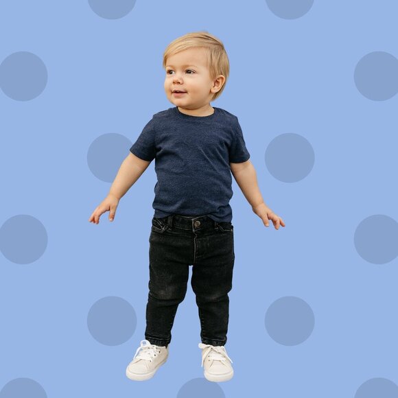 🖤 George Black Toddler Skinny Jeans – Size 2T - Picture 1 of 6